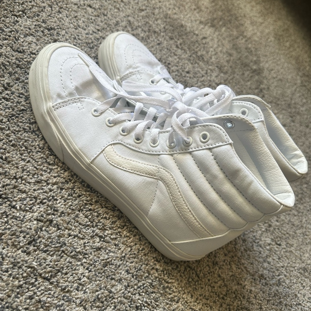 Vans Sk8-Hi White High-Top Sneakers